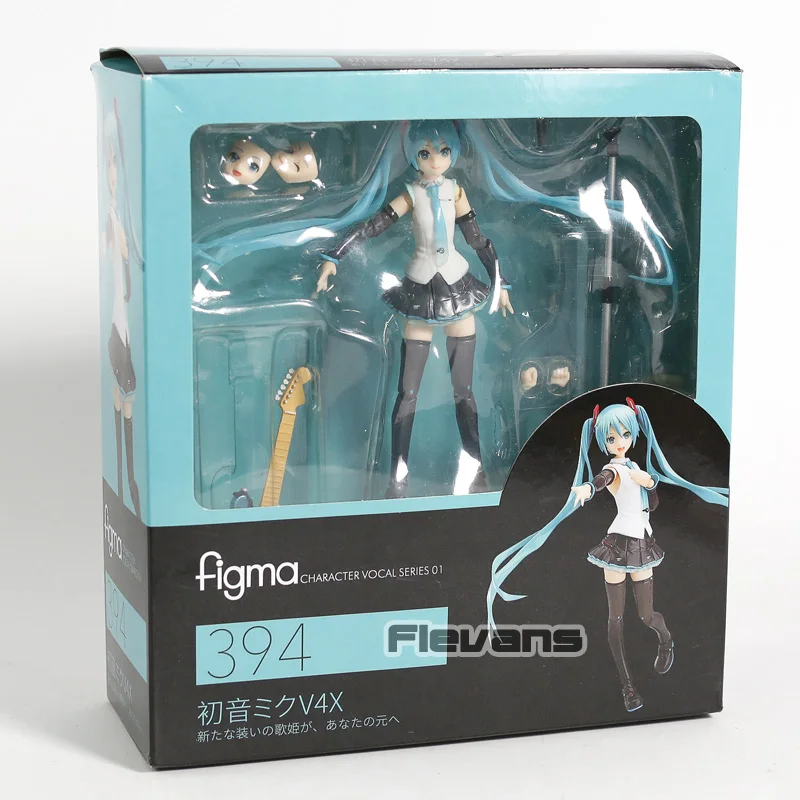 Figma 394 Hatsune Miku V4X Vocal Ver. Фигурка куклы ПВХ подвижная фигурка модель Мику коллекция игрушек