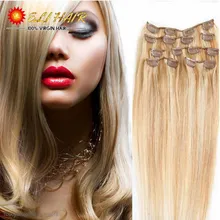 Brazilian Straight Hair Grade 7A 100% Remy Clip In Human Hair Extensions Brazilian Virgin Hair Clip In Extension Straight