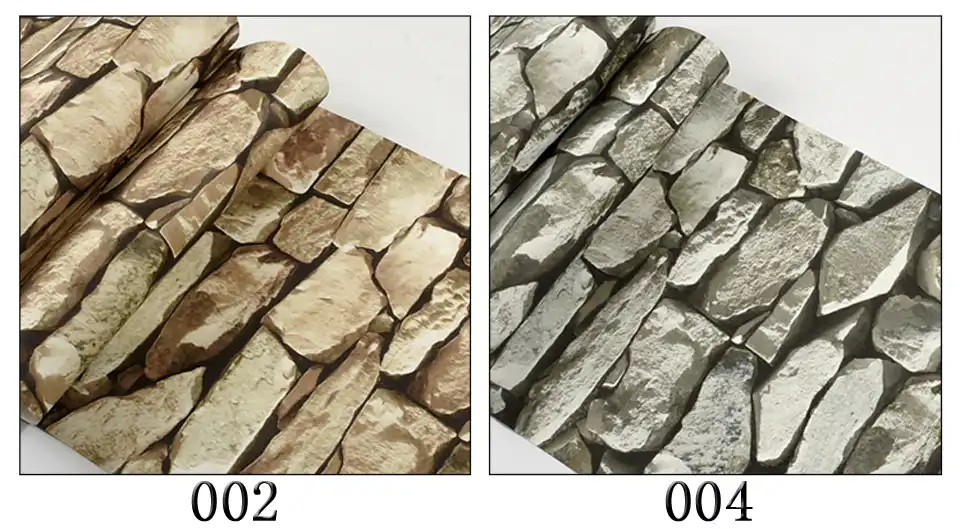 Dcohom Vintage 3D ladrillo piedra textura papel pintado para dormitorio