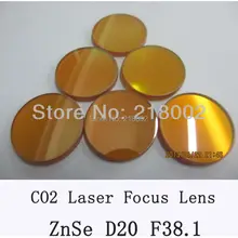 20 мм ZnSe фокус объектива для CO2 Лазерная 38,1 мм фокусное расстояние