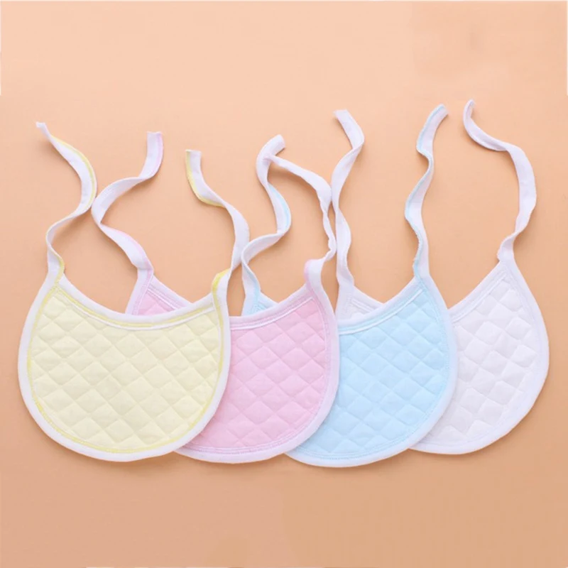 

2019 New lovely cotton Baby bibs Burp Cloths funny Baby Infants Waterproof for Infant saliva towels dinner Supplies color random