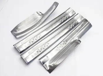 

Stainless steel scuff plate door sill 4pcs/set Car Accessories For Renault Captur 2014 2015 Car-Styling Internal external