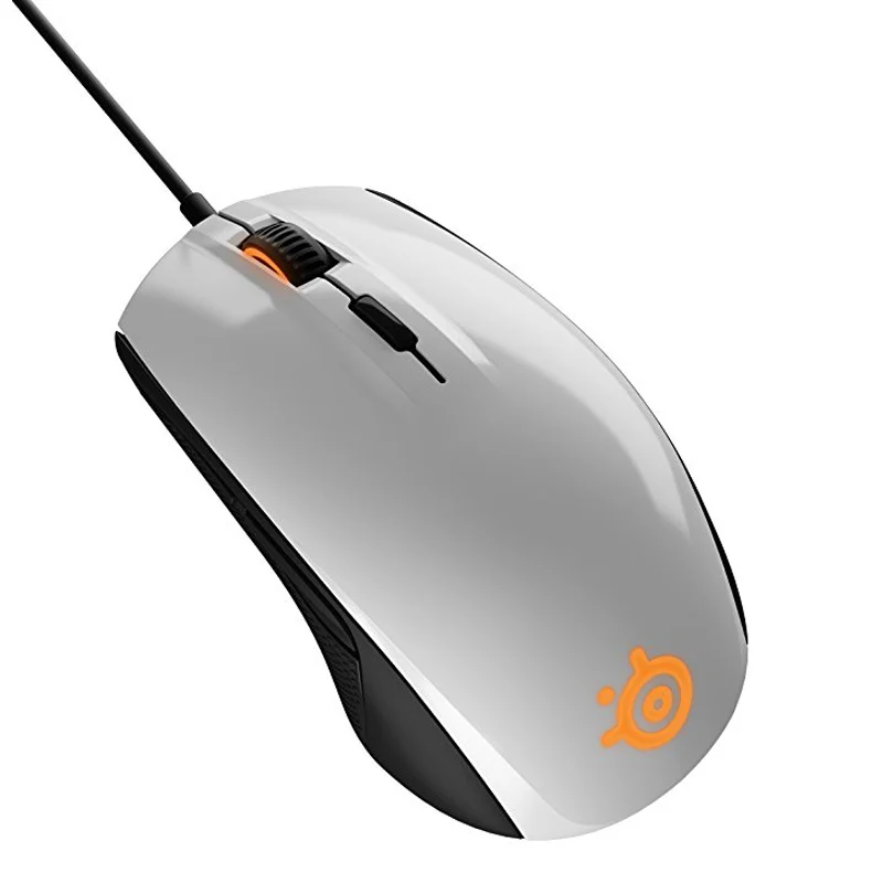 SteelSeries Rival 100, игровая мышь, USB Проводная оптическая мышь 4000 dpi, мышь с призмой, RGB подсветка, бесплатный подарок, коврик для мыши