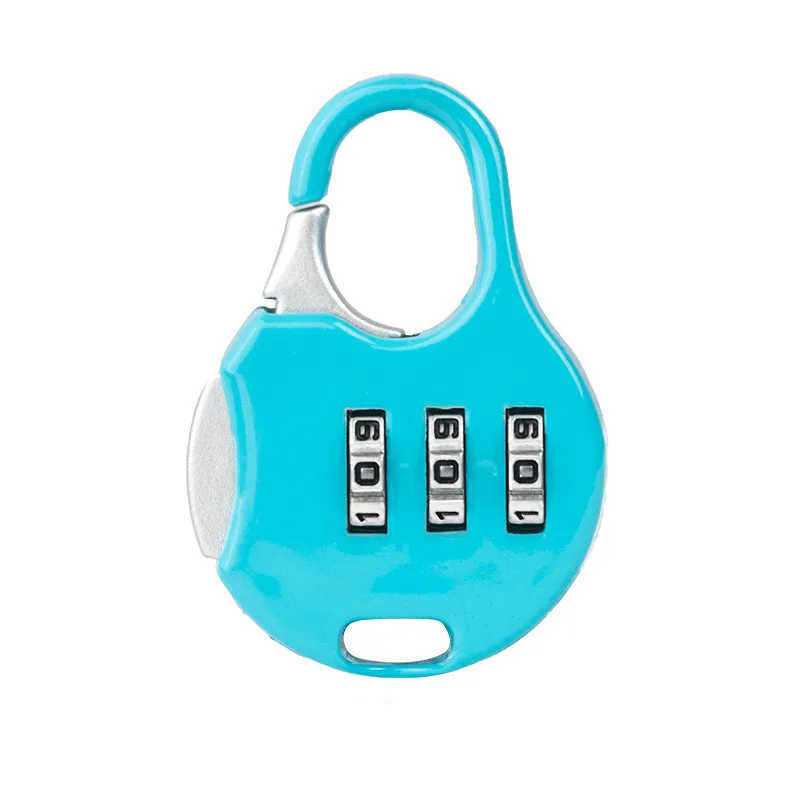Мини-замок с паролем для багажа набор инструментов коробка для ключей Набор ключей 3 набора цифр несколько цветов багаж Пароль замок - Цвет: C003