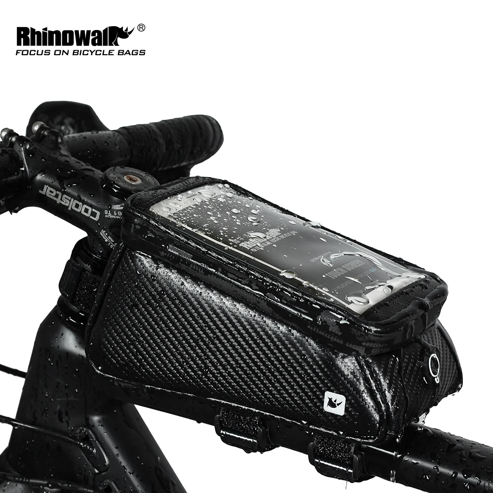 

Rhinowalk MTB Bicycle Bike Bag Rainproof Touch Screen Cycling Top Front Tube Frame Bags 5.8/6.0 Phone Case   