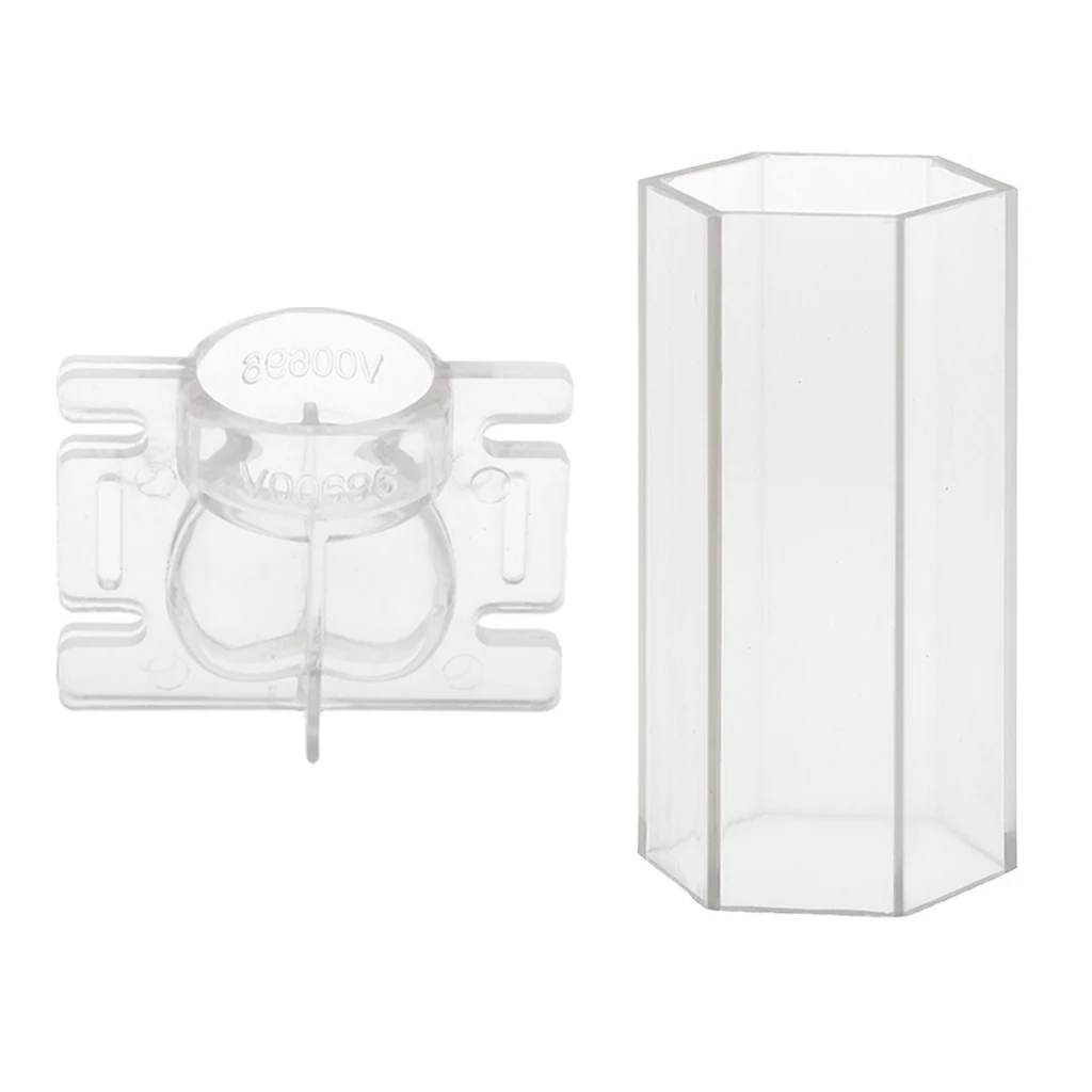 2 Pieces Plastic Mixed Shapes Candles Making Molds Mould For DIY Candle Making Craft Supplies