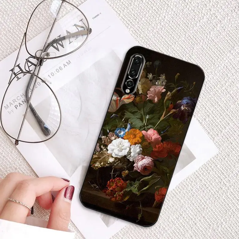 Babaite краска цветок ваза с бабочкой эстетическое искусство PhoneCase для huawei P20 Mate20 Lite Honor Play 8A 8C 7C 5A Y6 Y5 II Psmart