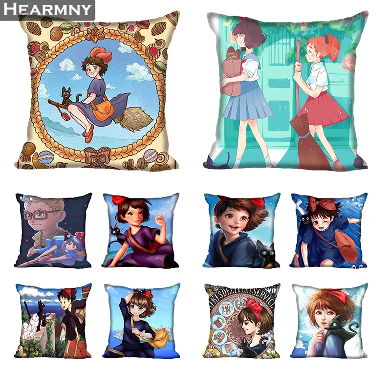 

Kiki's Delivery Service Pillow Case New Year's Pillowcase Decorative Pillow Cover For Wedding Decorative Christmas Goods
