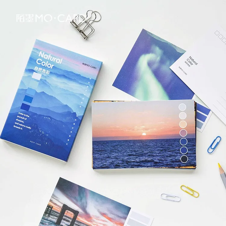 

30 sheets/LOT Creative Natural Color Series Postcard /Greeting Card/Wish Card/Christmas and New Year gifts