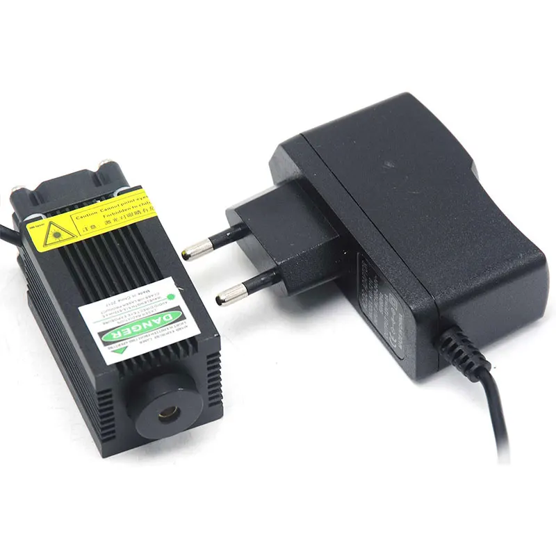 532nm 100mw Green Laser Dot Module w 12V Power Adapter Long-time Work Room Escape Lighting