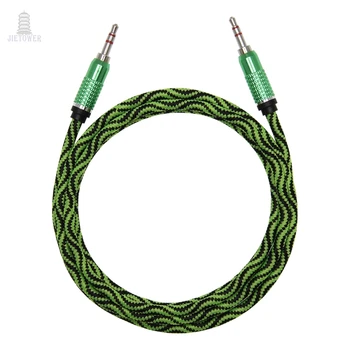 

300pcs thick Python Crocodile pattern Snake skin audio cable Extension Hi-Fi Stereo Headphone 3.5 Jack Cable for MP3 Player Car