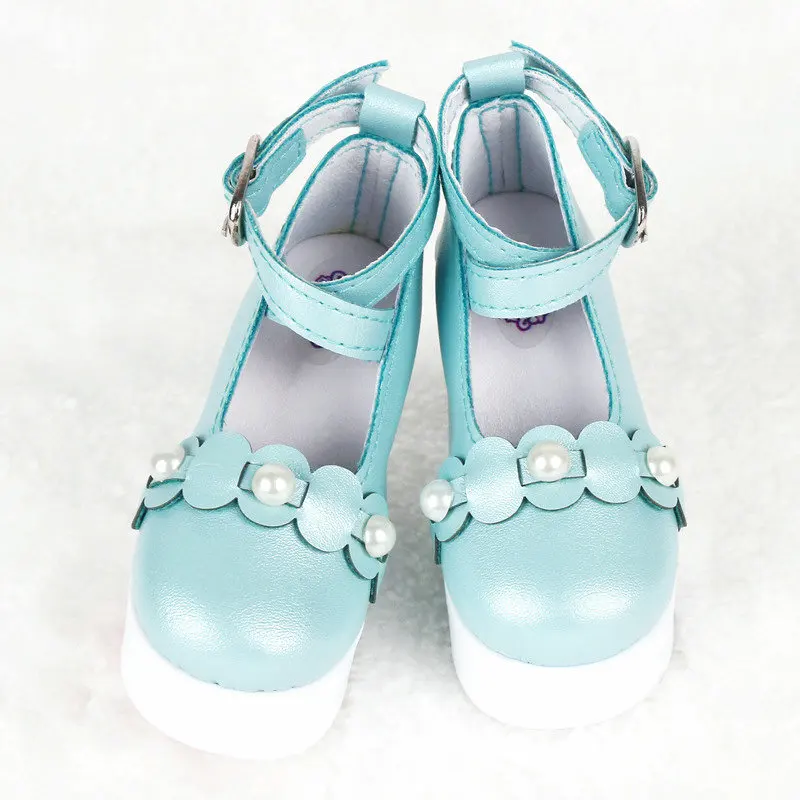 Модная обувь для куклы 7 см мини на высоком каблуке кожаная обувь для девочек, обувь для 60 см 1/3 Bjd куклы детские игрушки Аксессуары для куклы Bjd - Цвет: B5 blue