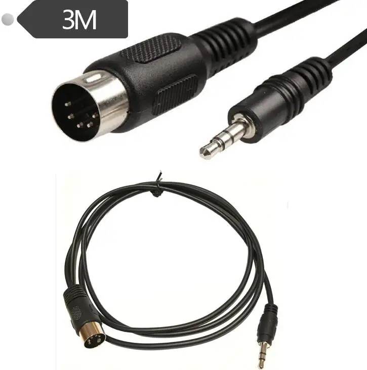 

LBSC Din 5 Pin Din Audio Extension Line MIDI Male Plug To 3.5mm Male Stereo Jack Audio Extension Cable