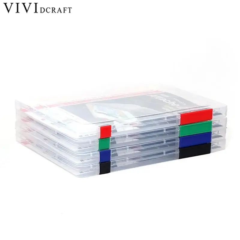 

A4 Clear File Document Cases Tranparent Plastic Desk Paper Organizers Holders Storage Box Vividcraft School Office Supplies