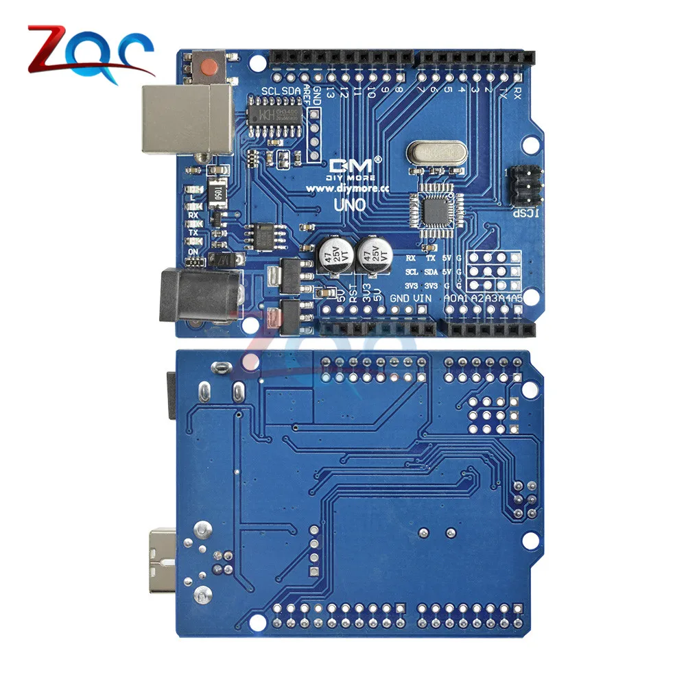 UNO R3 совместимая плата Mit Atmel ATmega328P 16 МГц CH340 CH340G USB Замена ATmega16U2 с Pin