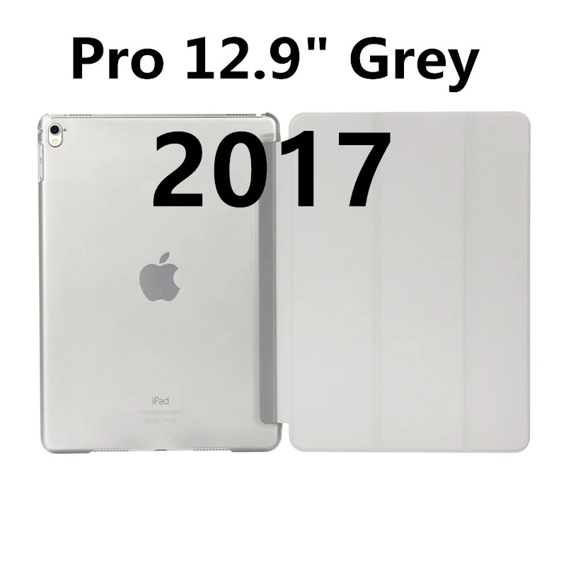 Роскошный тонкий магнитный Смарт Флип-Стенд PU кожаный чехол для Apple iPad Pro 12,9 дюймов I Pad Pro 12,9 дюймов Чехлы для планшетов - Цвет: 2017 12 inch Grey