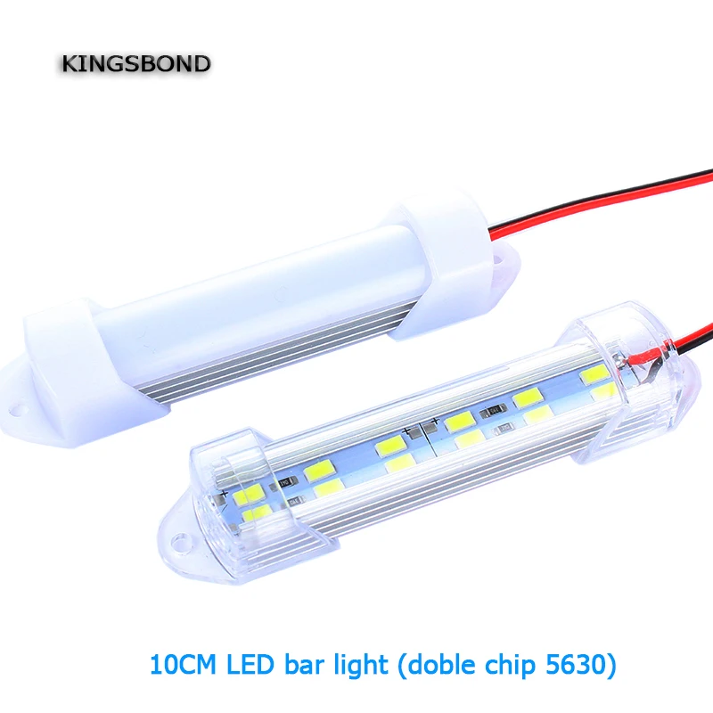 

10CM DC12V Short mini LED Bar light doule chip 5630 With PC cover 6leds Rigid led strip light 2W hard strip