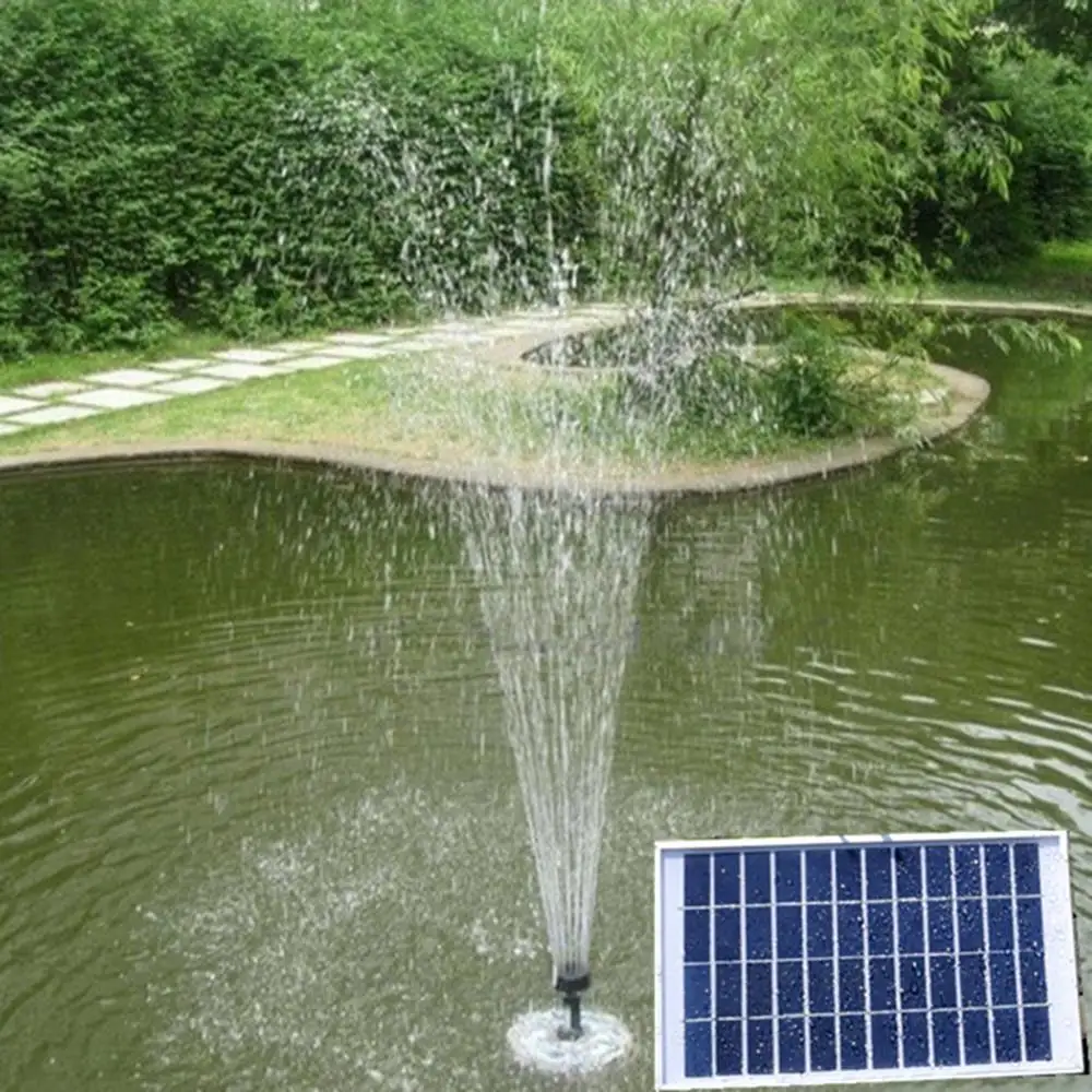380л/ч Бесщеточный солнечный фонтан Водопад 12 В 5 Вт DC водяной насос открытый садовый бассейн, пруд украшения поливные насосы солнечный фонтан