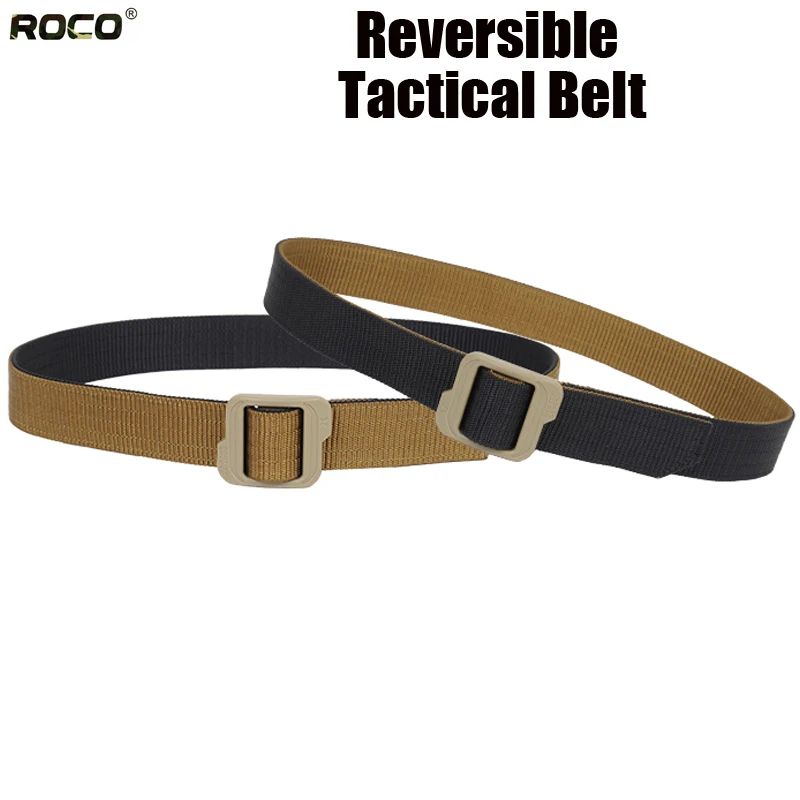ROCOTACTICAL Lightweight Reversible Tactical Belts Sports Hiking Army
