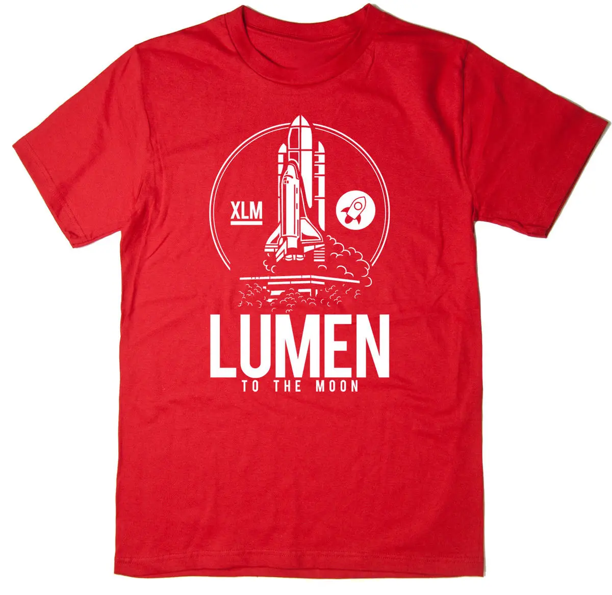 2019 горячая распродажа Бесплатная доставка люмен к Луне Футболка BTC XLM Stellar Lumen