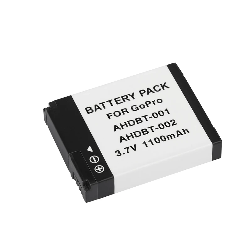 Dinto 2 шт. AHDBT 001 002 AHDBT001 1100 мА/ч 3 7 в Li Ion Батарея для Gopro HD Hero 1 960 голая Surf Hero|battery for gopro|3.7v
