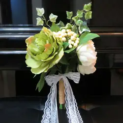 Свадебные букеты Искусственные цветы Свадебные для невеста, букет невесты ZRF020