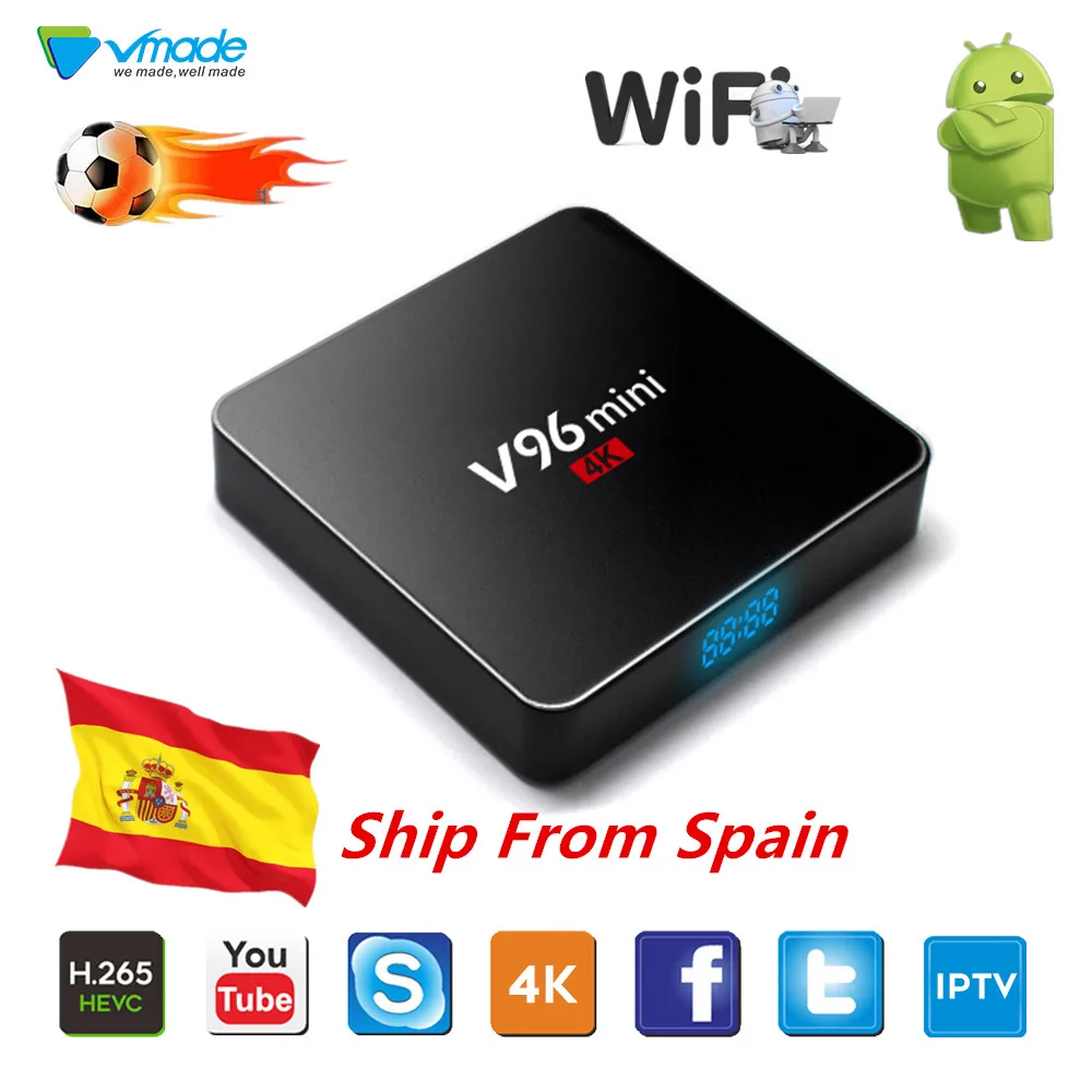 

Original V96Mini H3 7.1 Android TV Box HD 4K Android Set top box 7.1 2G 16G Set top Box Google Chrome Netflix IP TV media player