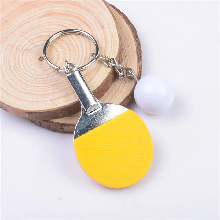 7  Sport Keychains For Women Baseball Bat Keyring Golf Ball Keyholder Tennis Racket  Bowling Ball Ping Pang Men Car Keychain