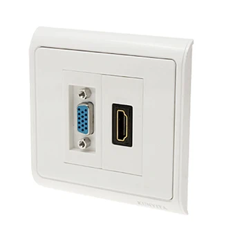 

PLA-Female HDMI VGA Socket Jack Component Composite Video Wall Panel