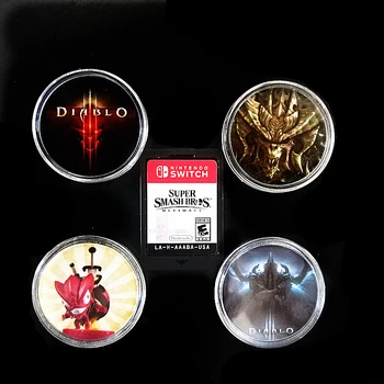 

2Pcs Diablo 3 NFC Game Card Collection Coin Tag Ntag215 Sticker Of Amiibo NS/Switch New data seting Elite territory Loot Goblin