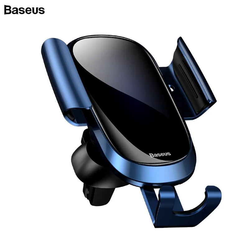 BASEUS Curved Glass Screen Car Phone Holder Gravity Air Vent Mount