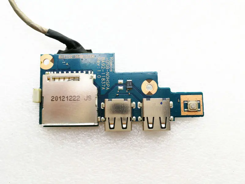 

original for samsung NP510R5E NP370R4E 370R5E 450R4V 470R5E BA92-11837A BA41 02198A usb card reader board power switch button