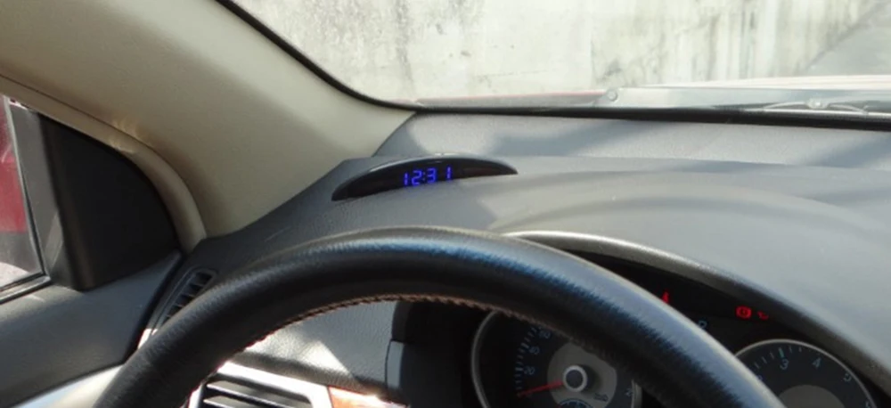 Электронные часы для автомобиля ОРНАМЕНТ автомобильный ночник режим интерьера температура вольтметр украшения часы Многофункциональный аксессуар