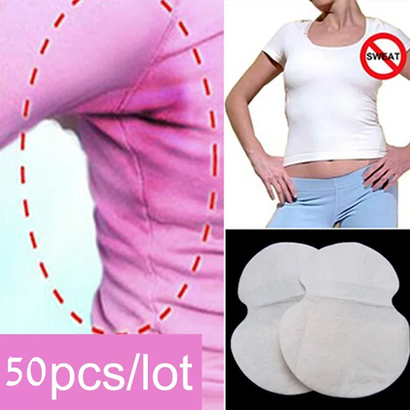 

New 50PCS Disposable Underarm Sweat Guard Pads Armpit Sheet Dress Clothing Shield Absorbing deodorant Antiperspirant Health Care