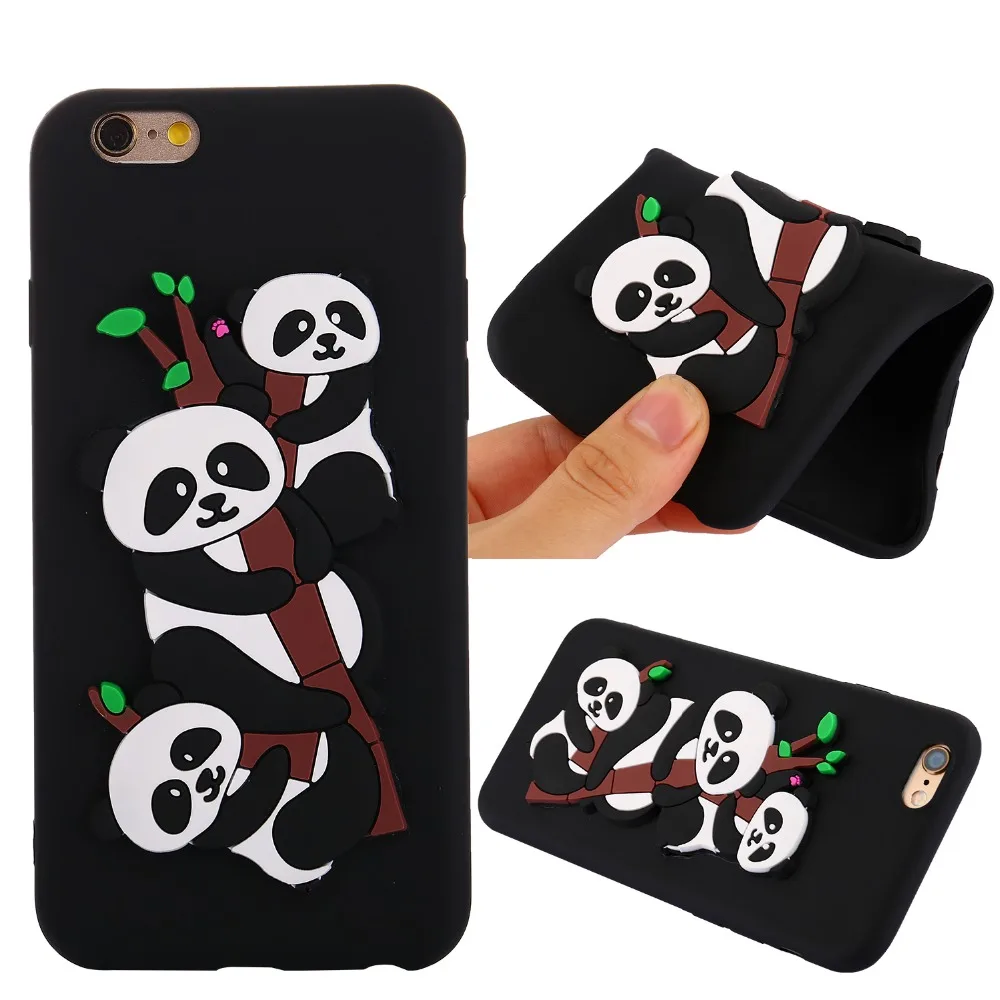 Модные чехлы для мобильных телефонов силиконовые iphone 6 6S 6splus 7Plus 7 8 8plus X 3D милые
