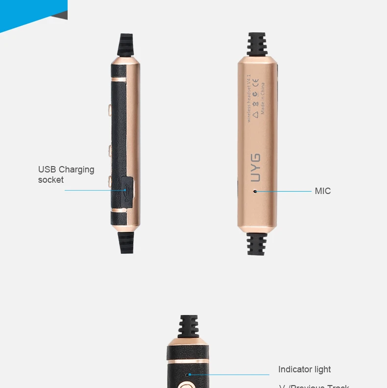 UYG наушники с громкой связью, Bluetooth, беспроводные наушники, Bluetooth спортивные наушники, музыкальные наушники, магнитная гарнитура