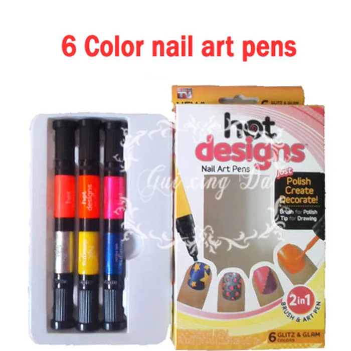 100pcslot Hot Designs Nail Art Pens Basic Kit Nails Art Tools6