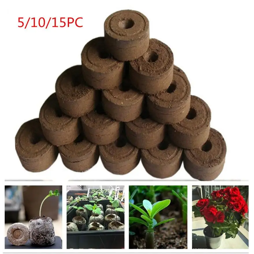 

30mm Garden Flowers Planting The Soil Block Round Peat Pellets Seed Starting Plugs Pallet SeedlingSoil Block Nursery Soil