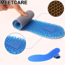 Bionic сотовые спортивные силиконовые гелевая Обувь Уход для ног: стельки для подошвенного фасцита амортизация боль в пятке плоские подушечки