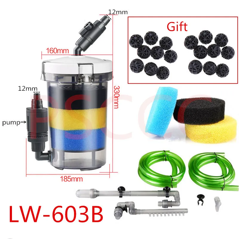 LW-603B Sunsun 110 V 220 V аквариума Биохимический внешний фильтр/6 W/HW-602/HW-603/HW-602B/HW-603B аквариум фильтр для очистки воды - Цвет: LW-603B