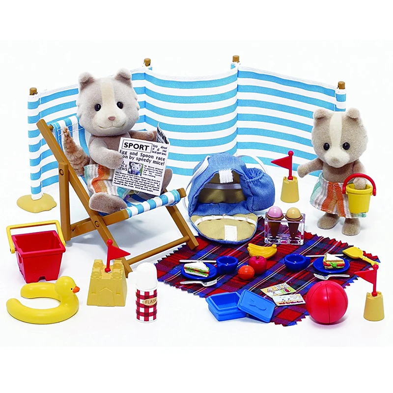 Аксессуары для кукольного дома Sylvanian Families набор отдыха с 2 собаками фигурки