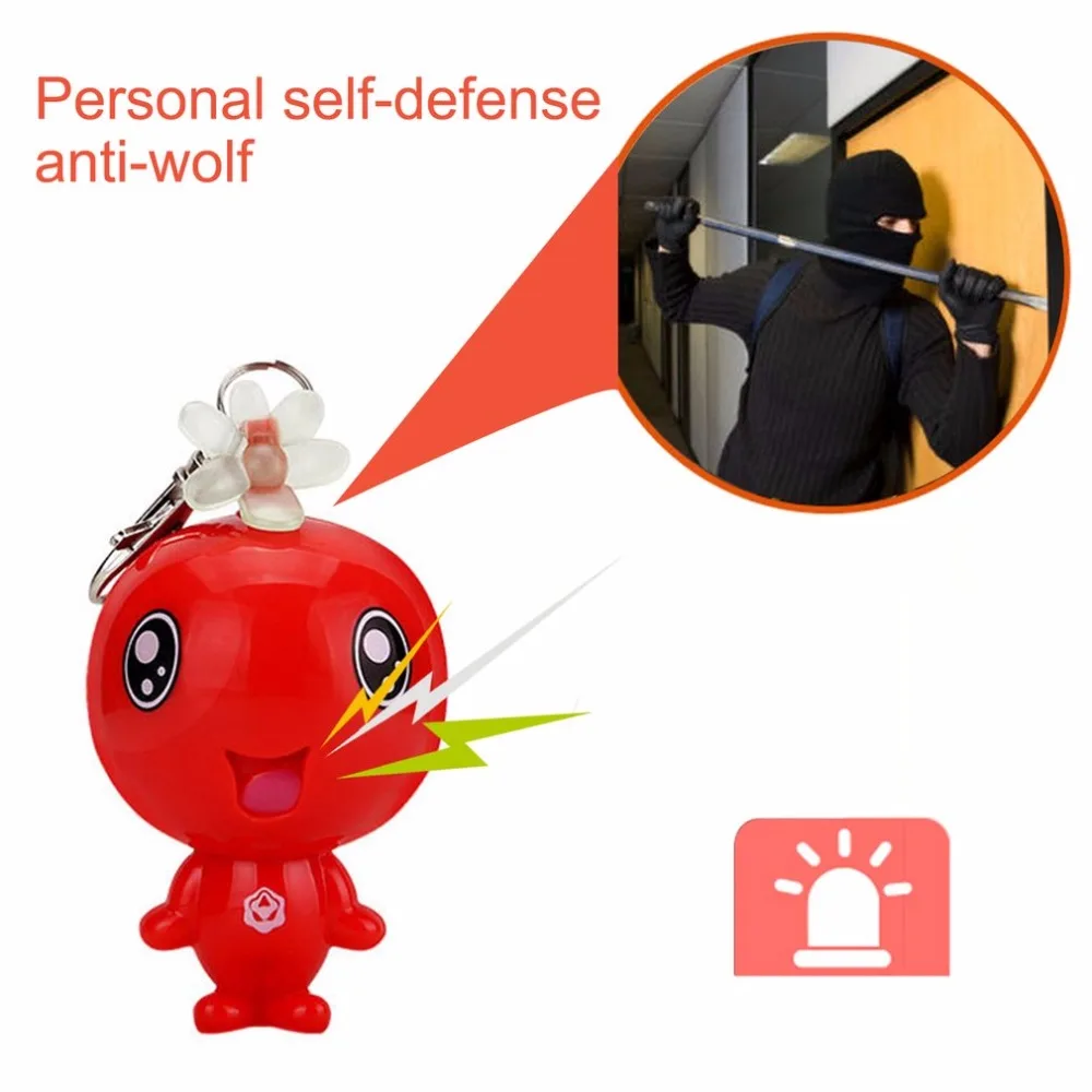 

120dB Super Loud Personal Safety Alarm Mini Cute Alarm Key Chain Self Defense Anti-Attack Supplies Emergency Alarm For Women Kid