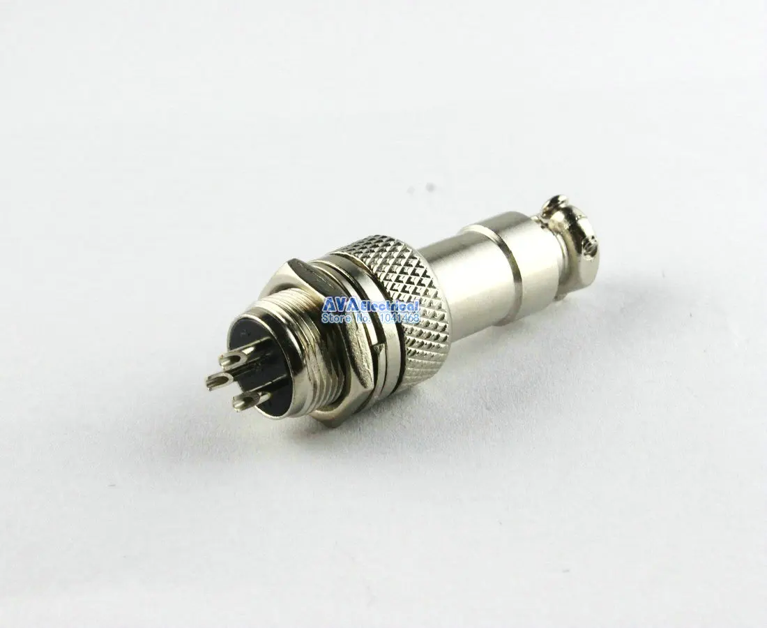 

10 x Aviation Plug 12mm 3 Pins GX12-3 Male Female Panel Metal Wire Connector