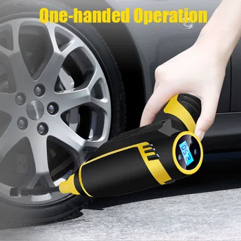 

Digital Wireless Smart Rechargeable Car Air Pump Portable Handheld Car Tyre Inflator Pump Electric Inflating Pump