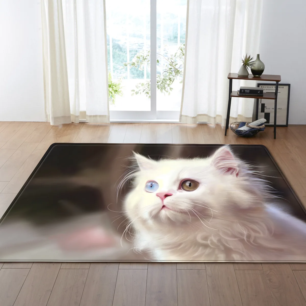 Милые Мультяшные 3d коврики для домашних животных кошек гостиной и спальни дивана