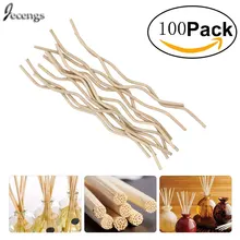 Премиум Белый волнистые ротанга ароматические палочки замена пополнения палочки 7 дюймов(175 мм)* 3,5 мм