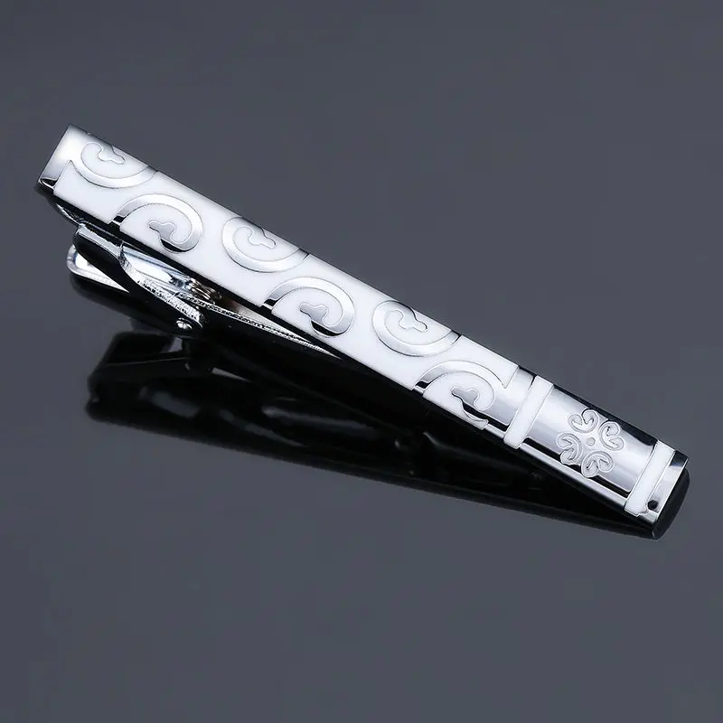 DY new high-quality enamel men's wedding tie clip high-end brand luxury design exquisite pattern crystal tie clip Free Delivery For Tie Clips