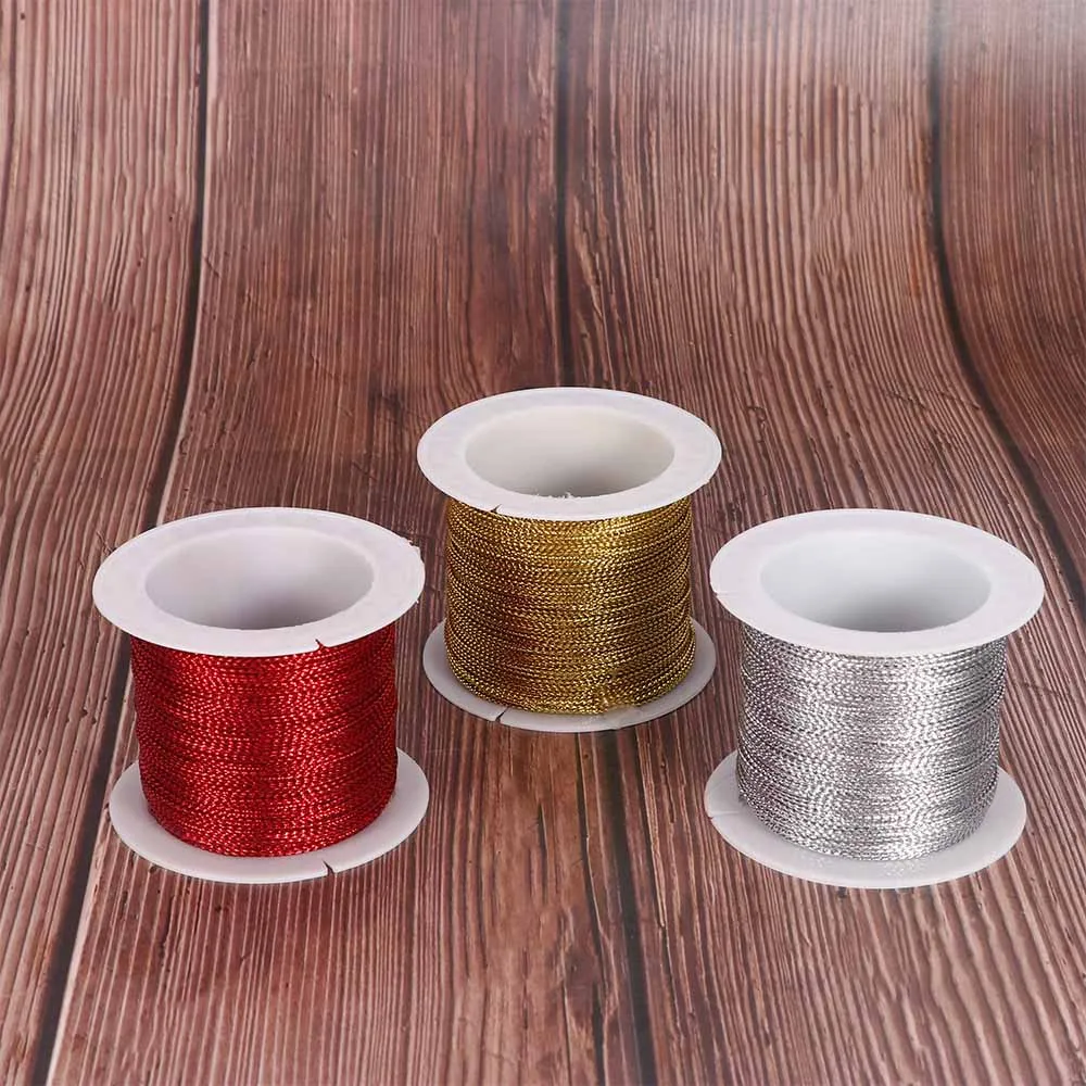 

20 Meters Rope Gold Silver Red Cord Thread Cord String Strap DIY Necklace Bracelet Rope Tag Line Gift Decoration