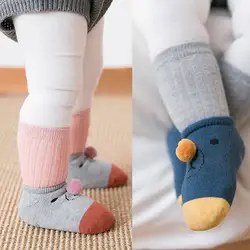 Мягкие хлопковые носки для мальчиков и девочек 0-3 лет, детские носки с милым рисунком для маленьких мальчиков и девочек, детские носки для