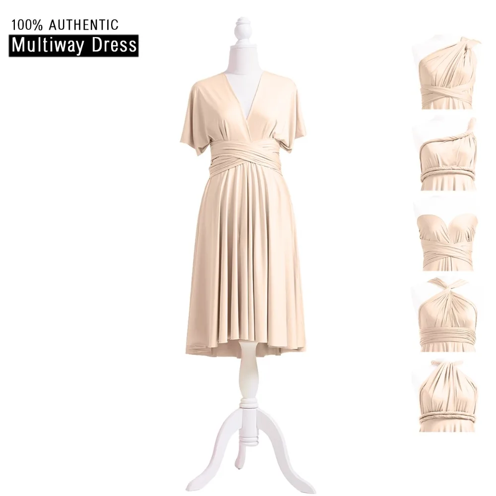 infinity dress beige